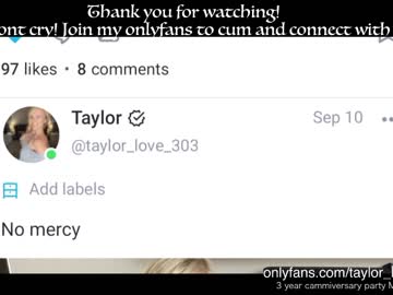 webcam girl taylor_love_303 image #1673627